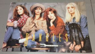 Vintage 1988 The Bangles Everything Everywhere Concert Tour Poster Susanna Hoffs