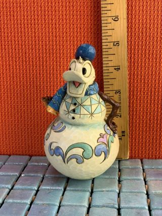 Jim Shore Donald Duck Snowman Figure Rare Disney