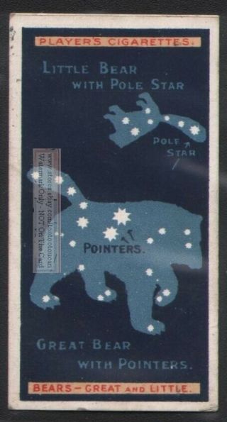 Ursa Major And Minor Constellations Astronomy Science 100,  Y/o Trade Ad Card