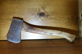 Plumb Axe Head Vintage Hatchet Rare Old Wood Handle