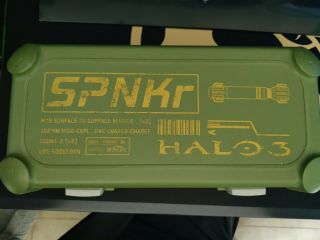 Halo 3 Spnkr Missile Case For Xbox Accessories Storage Box Rare Missing Latches