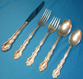 Beethoven Oneida Community Silverplate One Place Setting 1 Knife 2 Fork 2 Spoons