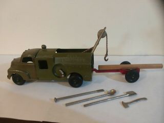 Vintage Hubley Bell Telephone Truck Metal 478 1950s (rare Complete)