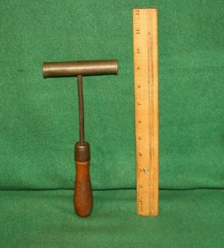 Antique Watchmaker Jewelers Leather Worker Brass Head Hammer Inv Cb32