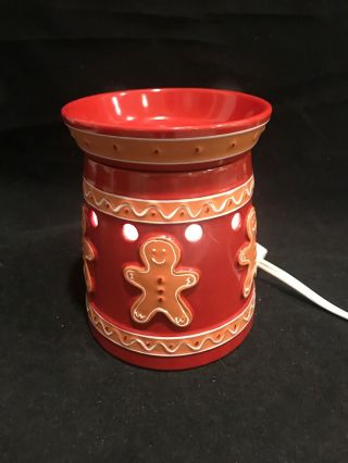 Scentsy Gingerbread Man Wax Warmer - Rare - Retired Euc Once