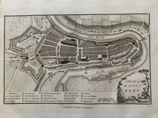 1800 Bern Switzerland City Plan Antique Map By John Stockdale 219 Years Old