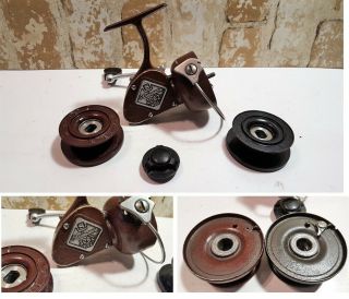 Vintage Shakespeare Fishing Reel Spinning 2062 Nl - 2 With Extra Spool Read