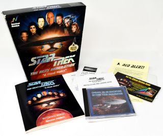 Rare Star Trek The Next Generation " A Final Unity " - Pc Cd - Rom 1995 Big Box