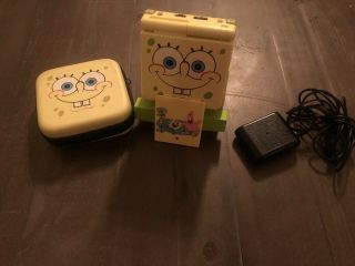 Sponge Bob Nintendo Gameboy Advance Sp Ags - 101 W/ Case & Stand Rare