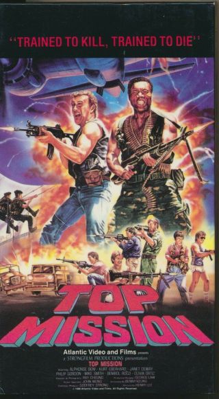 Top Mission " Trained To Kill,  Trained To Die " Blazing Action Epic Vhs Rare
