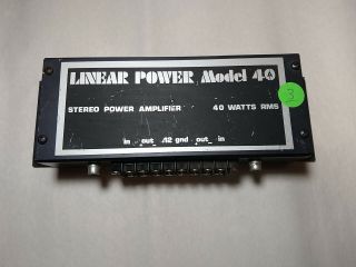 Linear Power 40 Vintage Old School Classic Rare Car Amp Amplifier 3