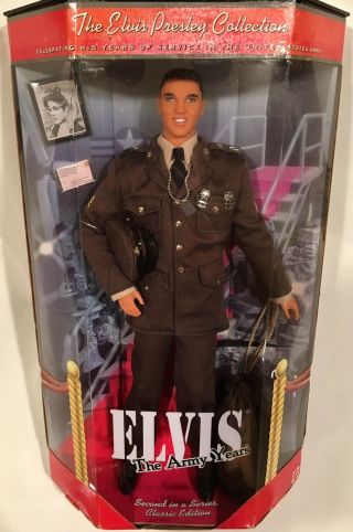 1999 Mattel Elvis Presley " Elvis The Army Years " Doll 2nd In Series 21912