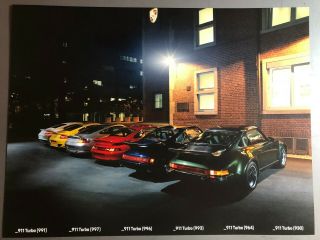 2019 Porsche 911 Turbo Showroom Advertising Sales Poster Rare Awesome L@@k