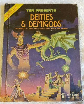 Incredibly Rare Add - Tsr - Deities And Demigods 2013 (144 Pages) - Collectible