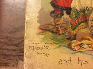 SANTA CLAUS AND HIS by George P.  Webster c.  1897 McLoughlin Bros.  RARE 2