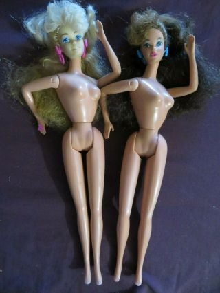 Vintage 1988 Superstar Style Magic Barbie & Steffie Face Whitney Play Or Ooak Nr