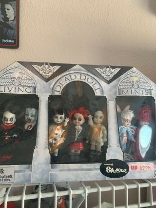 Living Dead Dolls Minis Series 3 Cib Seven Dolls Spencer Gifts Exclusive Rare