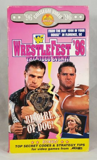 Wwf - Wrestlefest 96 (vhs,  1996) Coliseum Video Shawn Michaels Undertaker Rare