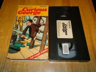 Curious George (vhs,  1983) Sony Video - Vintage Animated Monkey - Rare
