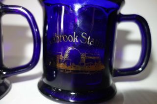 Seabrook Nuclear Power Station Coffee Mugs Cobalt Blue NH USA Rare 2