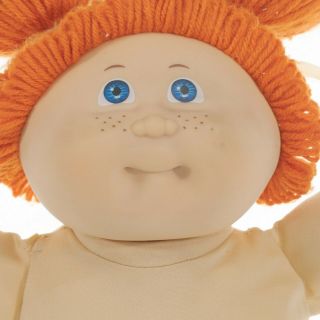Vintage Jesmar Cabbage Patch Kids Doll Double Red Ponies Blue Eyes Freckles 3