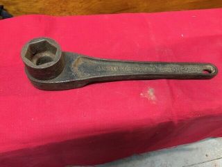 1 - 1/4 " Vintage Lowell Wrench Corp No.  50 Ratchet 6 Point Socket Antique Wrench