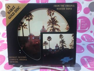 Eagles Hotel California Ultra Rare 24 Kt Gold Plated Ln Cd Dcc Compact Classics