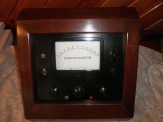 Neuromicrometer Medical Device Vtg Rare Only One Known Standard Instrument Quack