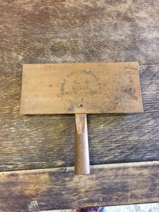 Antique Amos S Whittmore & Co Wood Wool Corder No 6 York Rare Find