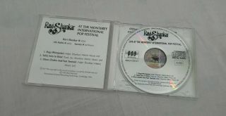 RAVI SHANKAR LIVE AT THE MONTEREY INTERNATIONAL POP FESTIVAL RARE 1993 UK CD 3
