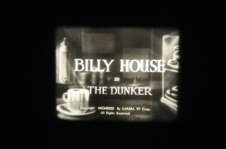 16mm Film Tv Show: Bill House In " The Dunker " 1931 Comedy (rare Title)