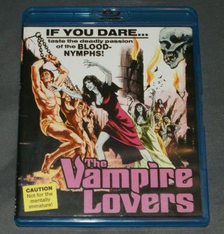 The Vampire Lovers (blu - Ray Disc,  2013) Rare Scream Factory Hammer Horror