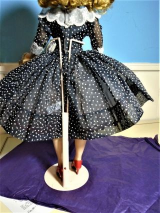 PRETTY NAVY DOTTED SWISS ENSEMBLE FOR VINTAGE MADAME ALEXANDER CISSY 3