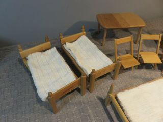 VTG Mid Century STROMBECKER 9 piece furniture,  bunk bed,  table,  chairs EUC 3