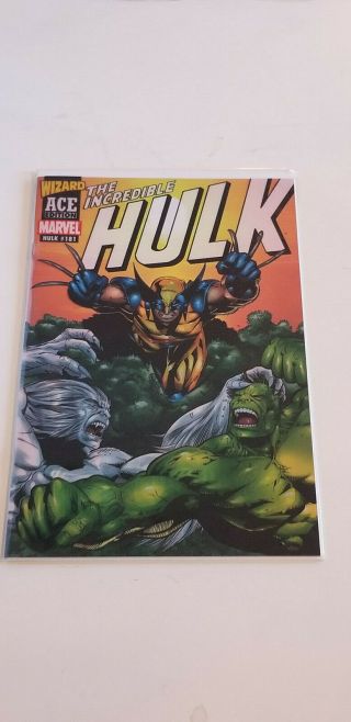 Wizard Ace Edition Incredible Hulk 181 Marvel Variant Rare & Limited 8.  0