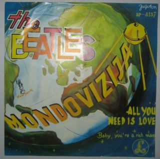 The Beatles - All You Need Is Love - Rare & Unique Yugoslavian 7 " Ps