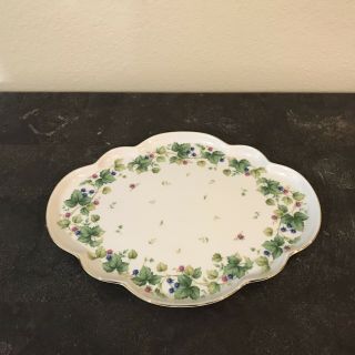 Andrea By Sadek Ceramic Plate Tray Floral Designs Made In Japan