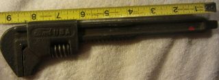 Ford Model A & T Usa Old Antique 9 " Monkey Pipe Wrench Tool Vintage Adjustable