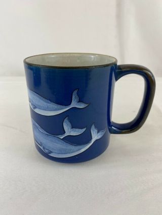 Rare 1980s Otagiri (omc) Textured Whale Coffee Mug,  Htf