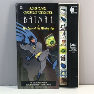 Batman Case Of The Missing Egg Tas Golden Sound Story Book 1992 Vtg Rare