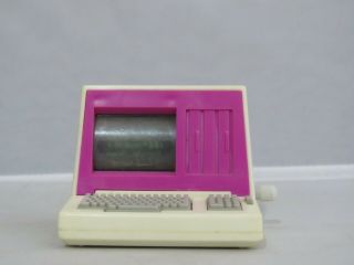 Mattel 1989 - Barbie Dream House Action Accents Wind Up 1990s Desktop Pc Computer