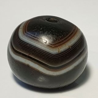18mm Rare Antique South East Asian Banded Agate Bead
