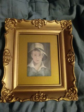 Vintage The Torn Hat By Thomas Sully Print In Frame Miniatures Inc Ny