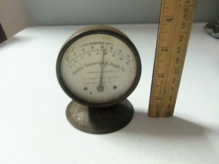 Antique Thermometer Burdick Engineering & Supply Co.  Rochester Ny - Glass Face