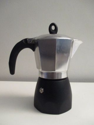 Rare See Thru Lid Bialetti Dama Stove Top Espresso Maker Moka Pot 6 Cup EUC 2