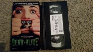 Dead Alive aka Brain Dead VHS horror rare zombies Vidmark Unrated 2