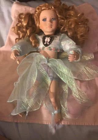 Ganz Series - Linda Steele Porcelain Doll Cottage Collectible Signed 1291/3000