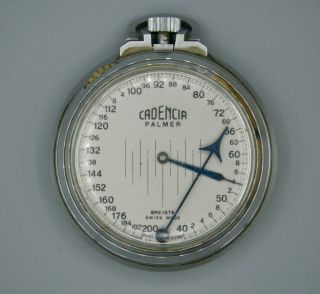 Vintage Cadencia Palmer Brevete Pocket Watch Style Metronome