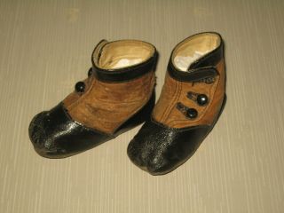 Lovely Antique Leather Doll Shoes