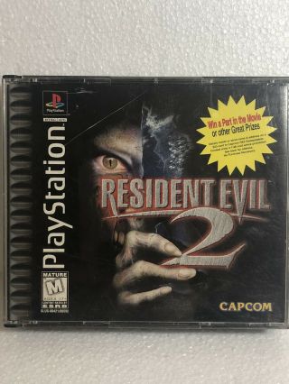 Resident Evil 2 Sony Playstation 1 Ps1,  Ps2,  Ps3 Complete,  Rare Black Label